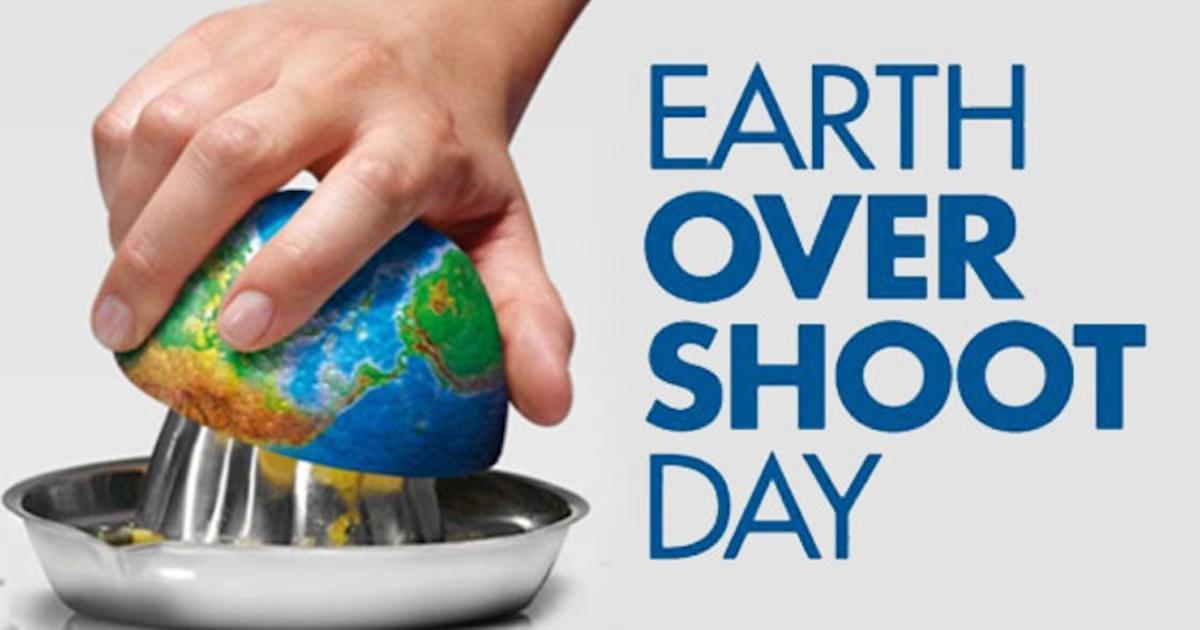 Dia de la Sobrecapacidad de la Tierra u Overshoot Day 2024 deficit ecologico