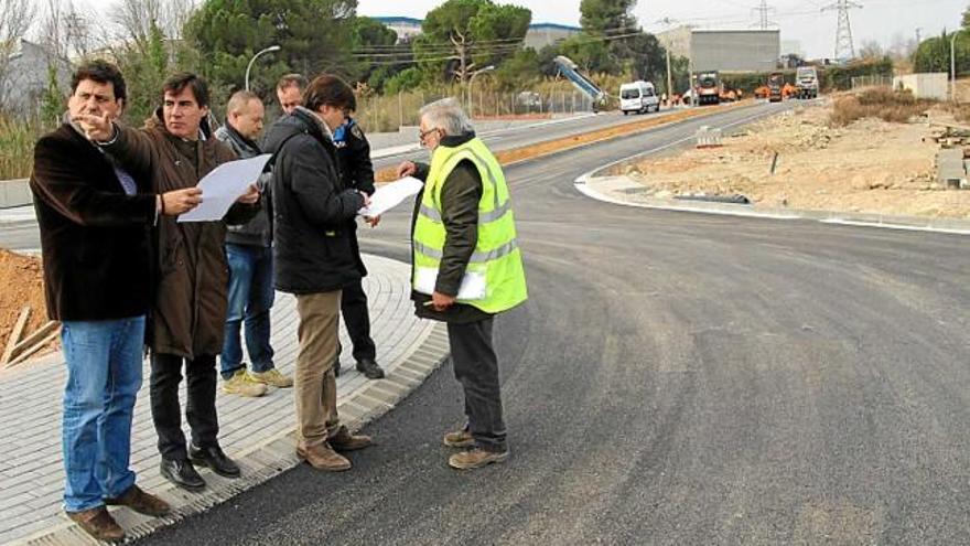 Visita de l&#039;alcalde Xavier Fonollosa i el regidor Adolf Bargués, ahir