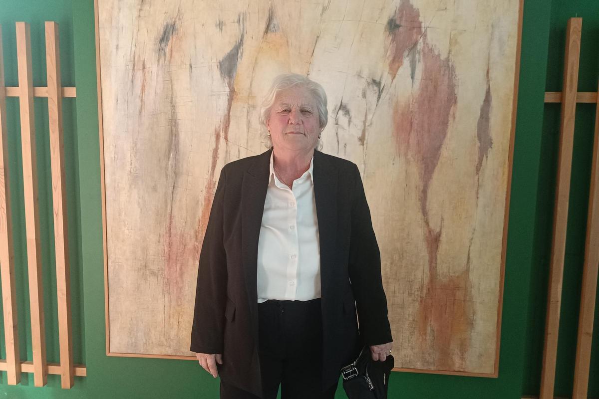 Águeda Rosa Gabarre, en una imagen del día del reconocimiento recibido en Siero.