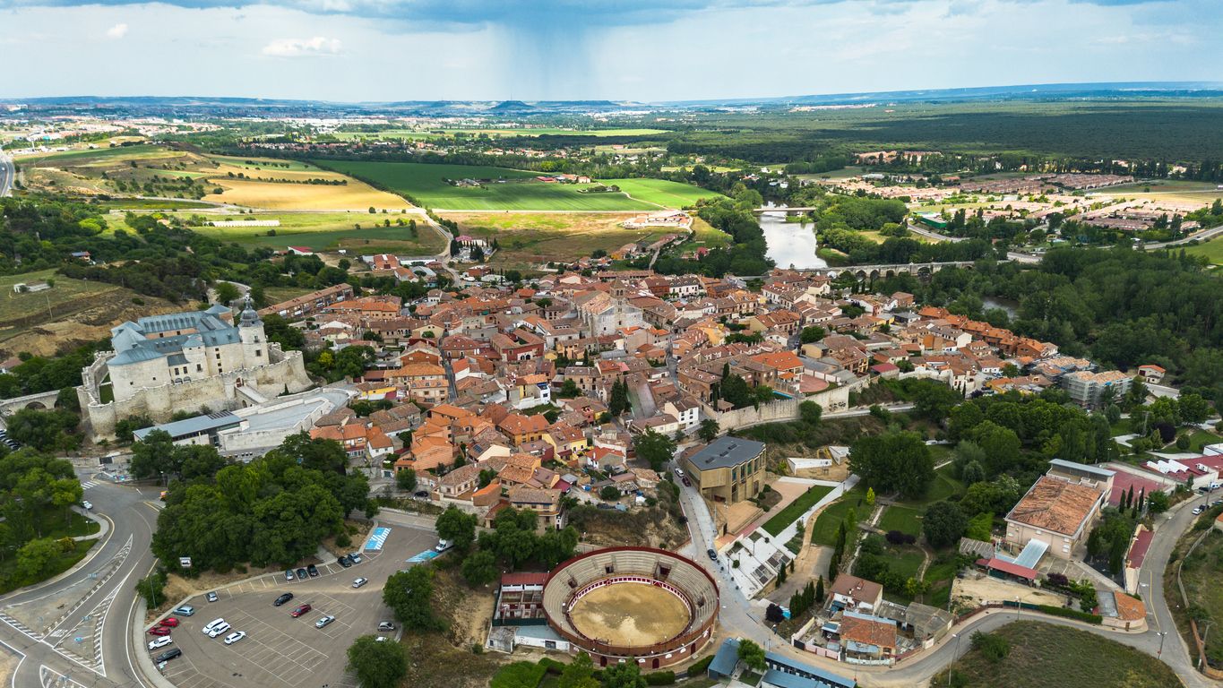 Vista áerea de Simancas.