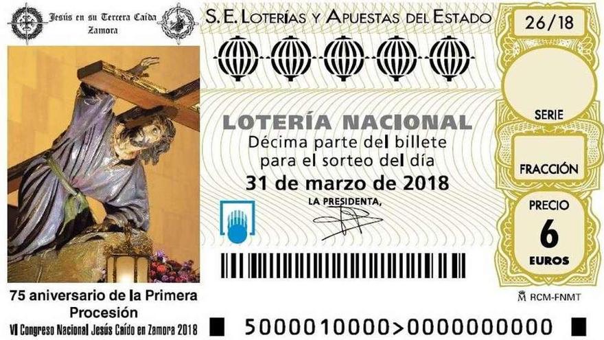Un boceto del décimo de Lotería Nacional.