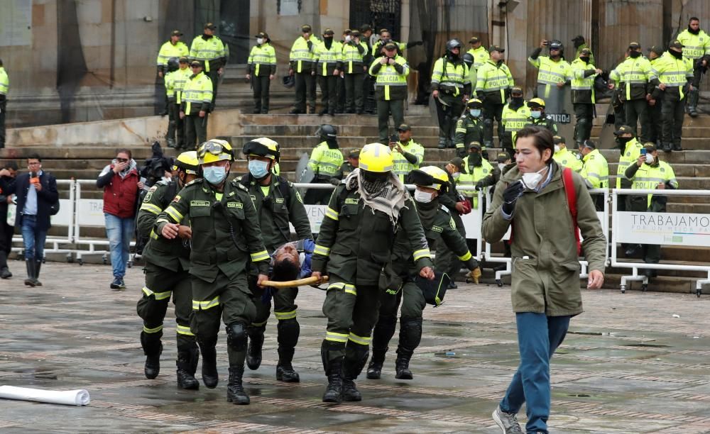 Bogotá vive una jornada de disturbios y ...