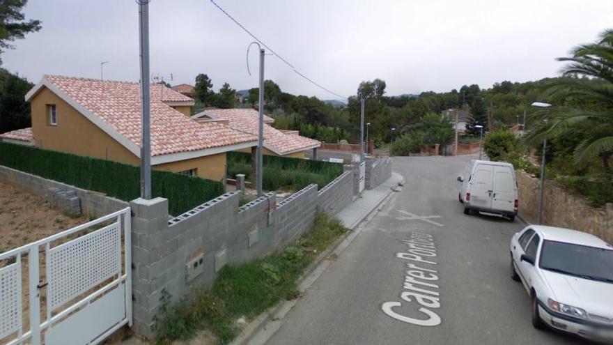 El carrer de Portbou de Cabrera d&#039;Anoia