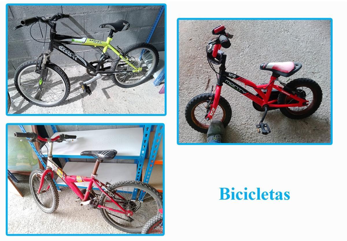 Algunas de las bicis depositadas en «Fai que Valga»