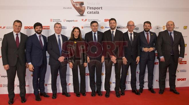 Josep Maria Bartomeu, Jordi Cardoner, Óscar Grau y Emili Rousaud encabezaron la delegación del FC Barcelona