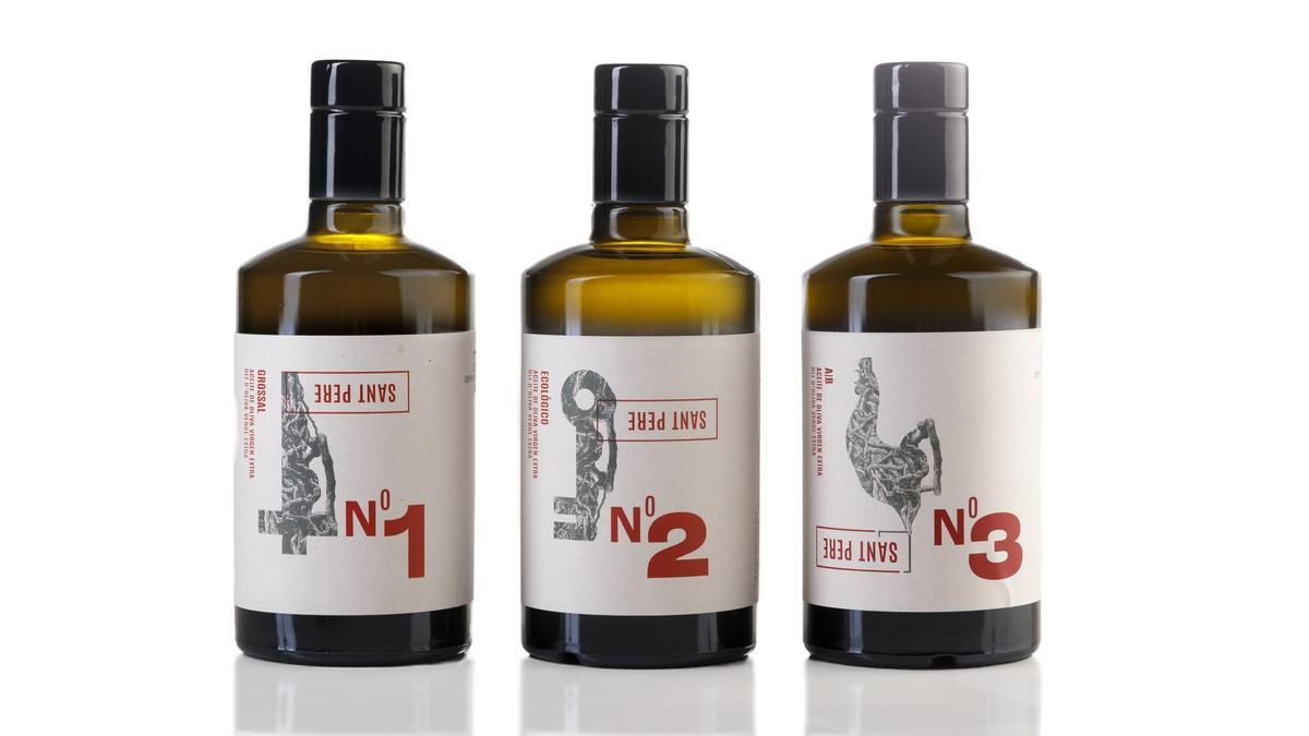 Los aceites de oliva virgen extra de Sant Pere.