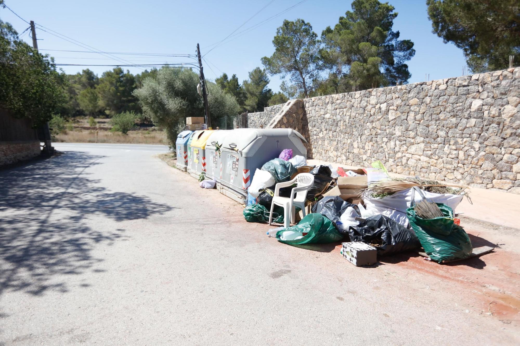 Primer día de huelga de basuras en Ibiza