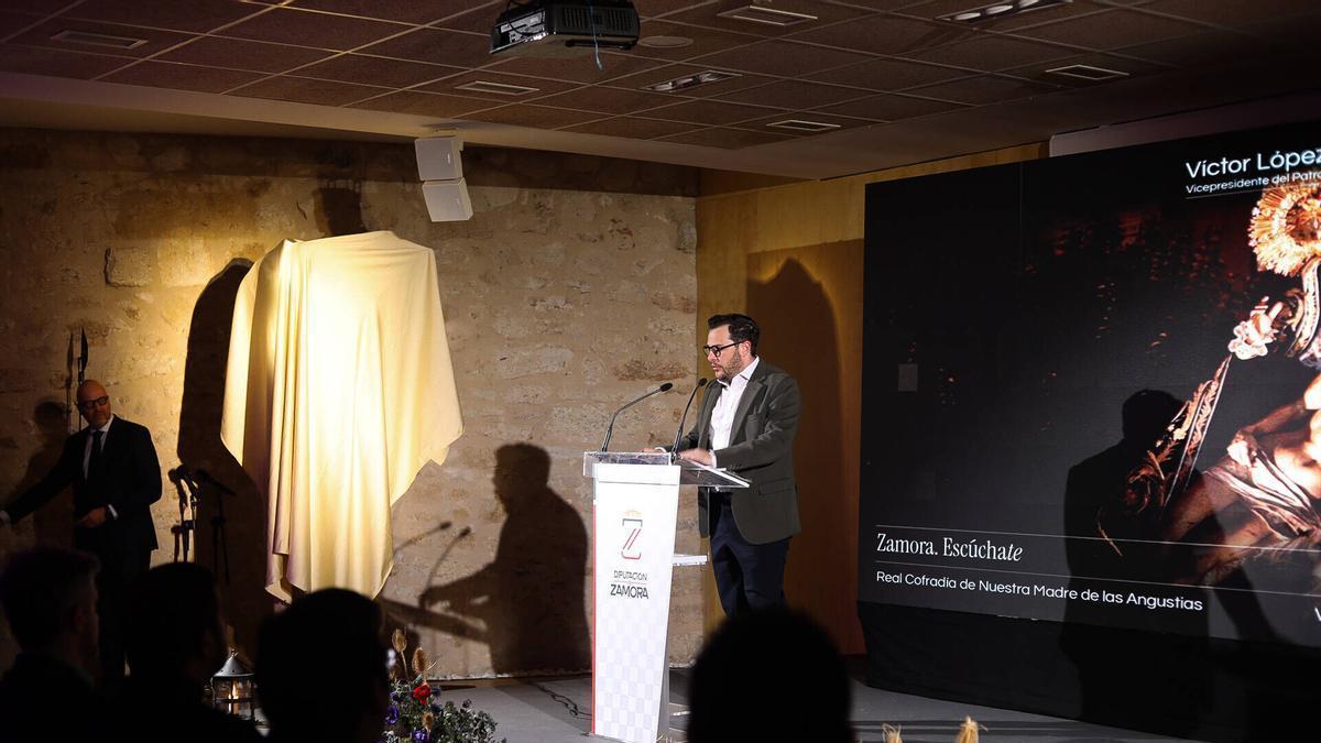 El diputado de Cultura y Turismo, Víctor López de la Parte, en  la presentación de la Campaña de Promoción Turística de la Semana Santa 2026 en la provincia.