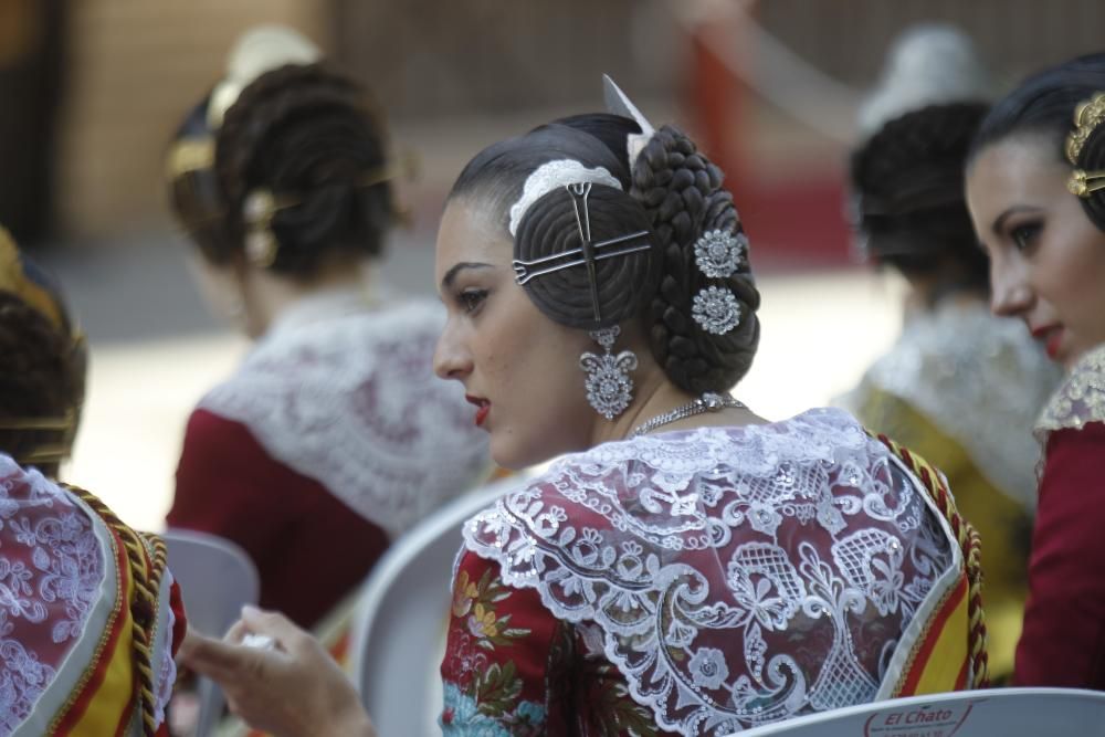 Homenaje de las fallas del Marítimo a la Senyera