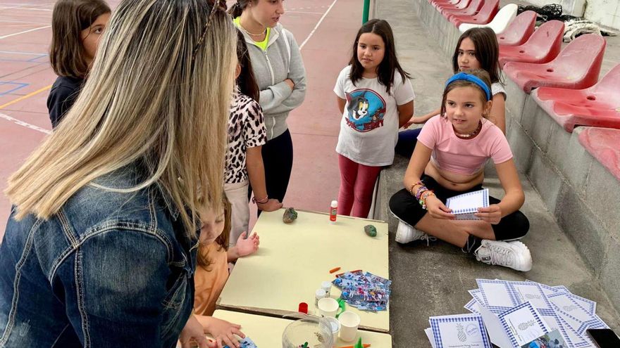 Clausura del campamento enel Pérez Vondi, en 2022.