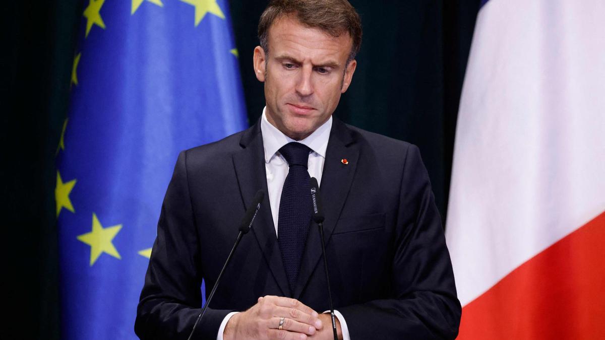 Emmanuel Macron en Albania.