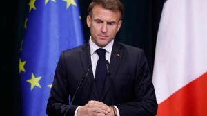 Emmanuel Macron en Albania.
