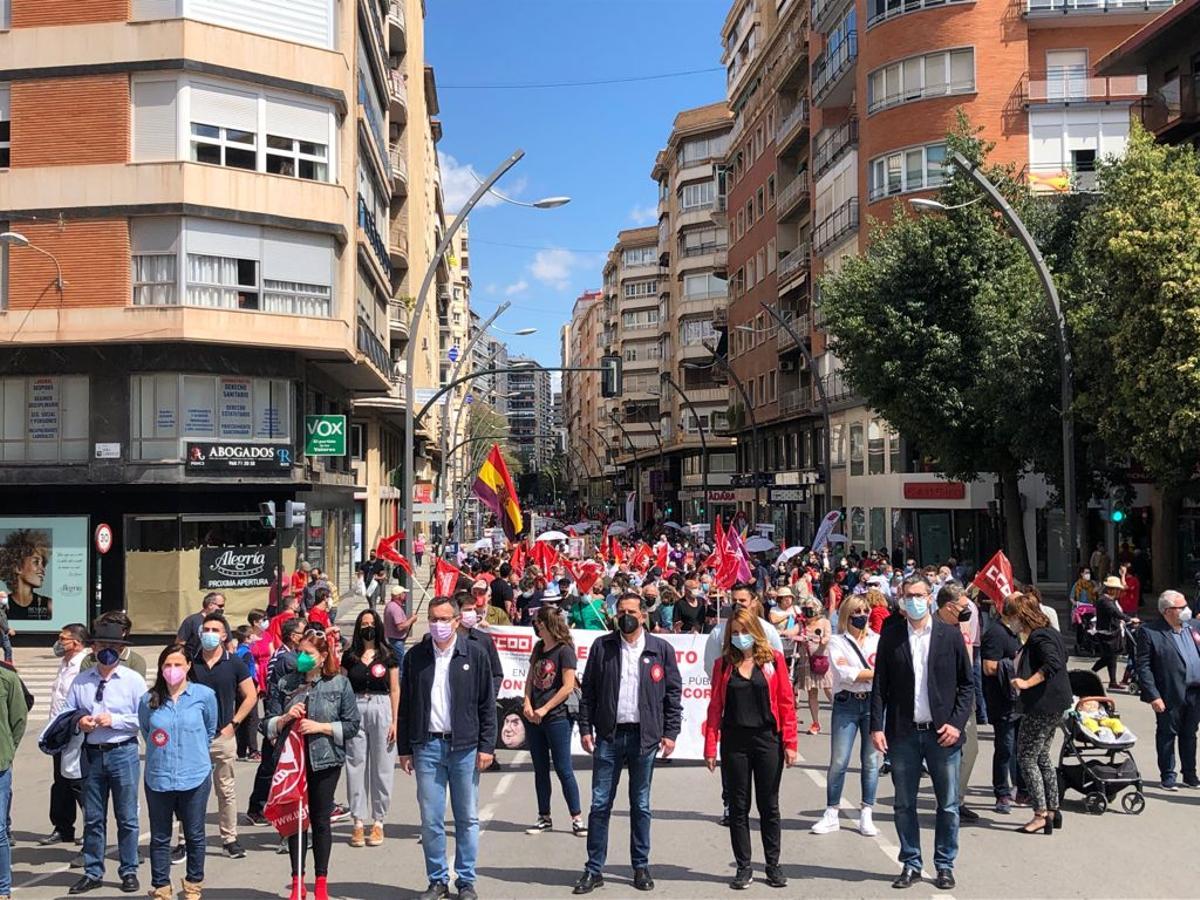 El Primero de Mayo recupera las calles en la Región
