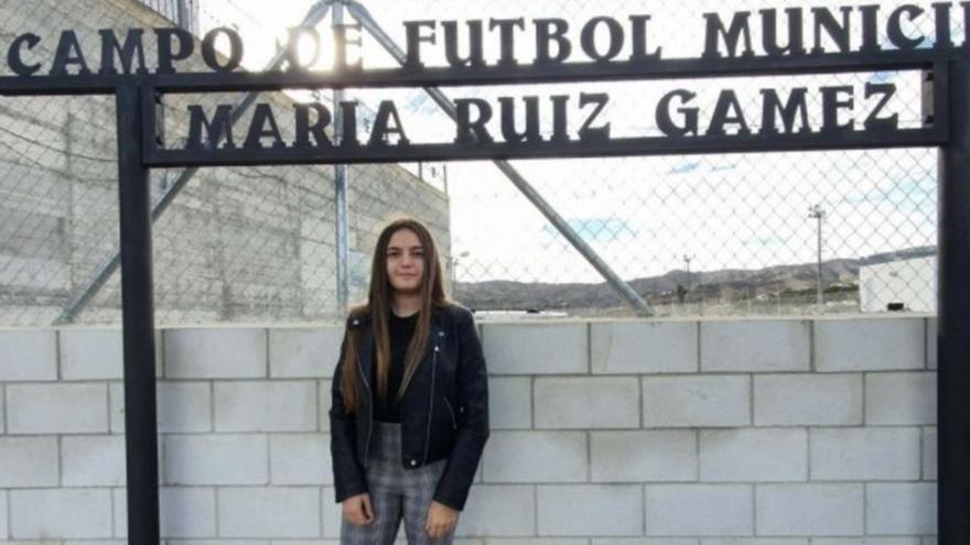 La deportivista María Ruiz, reconocida en su localidad natal