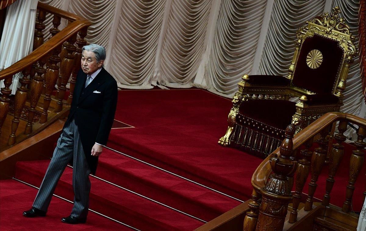 A tan solo tres meses de dejar el Trono, el emperador Akihito de Japón ha estado presente en la sesión inaugural del parlamento japonés, que ha tenido lugar esta mañana en Tokio.