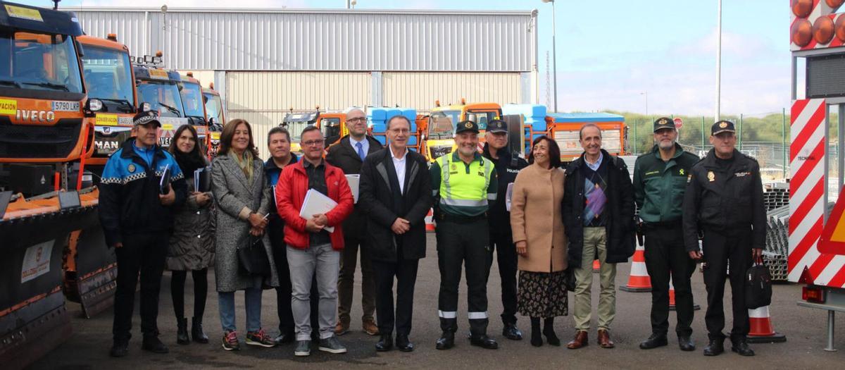 Asistentes a la comisión para coordinar el dispositivo en la Red de Carreteras de titularidad estatal en Zamora.