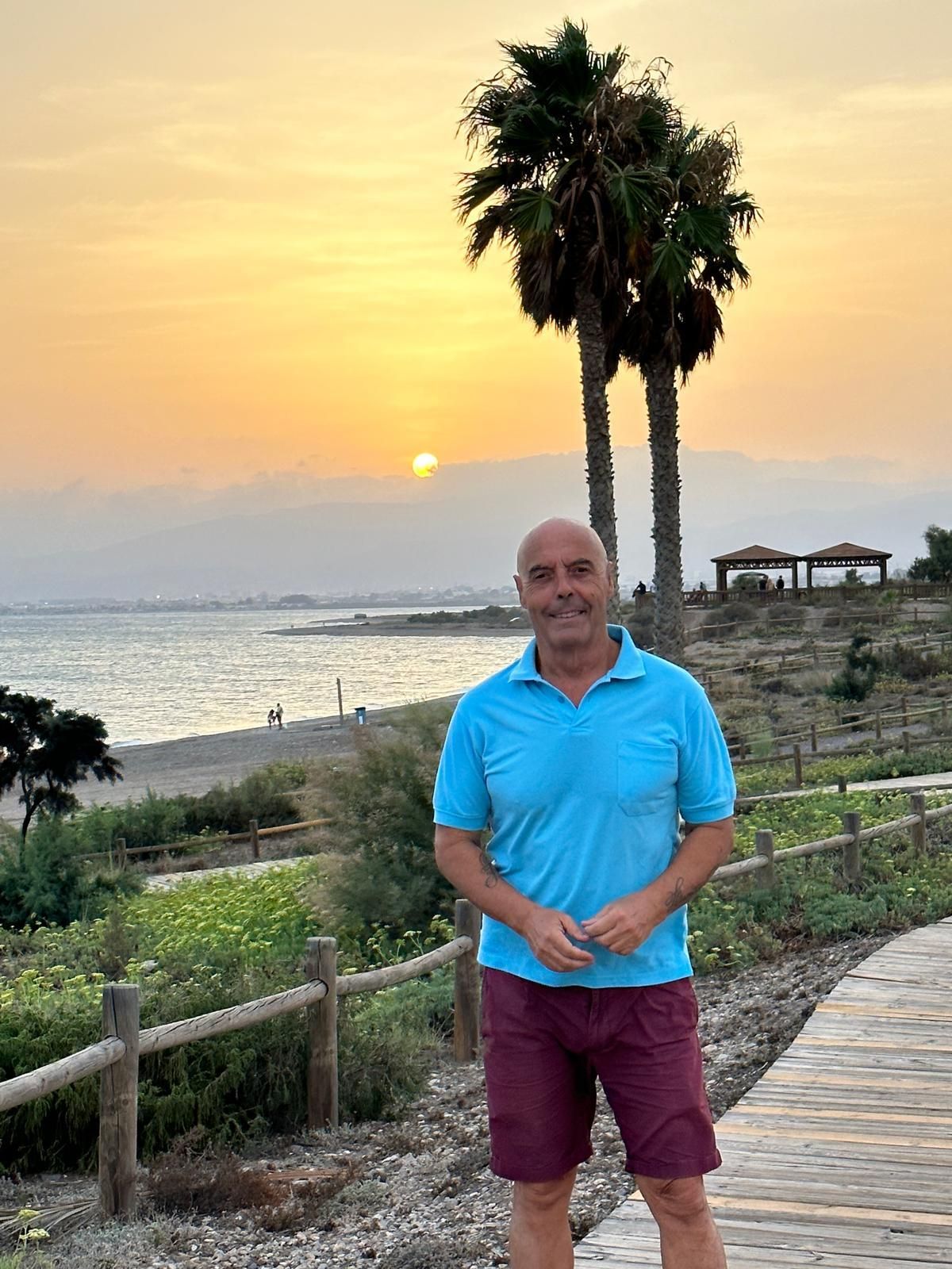Antonio Hurtado, el año pasado en la playa.