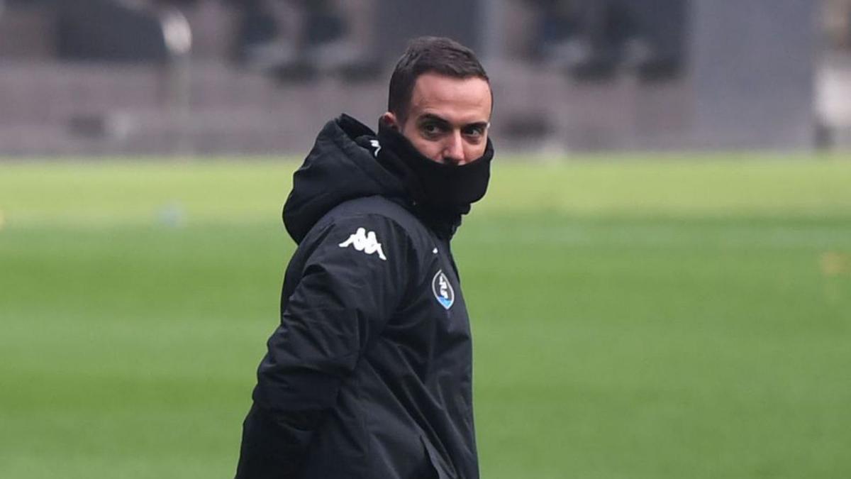 Borja Jiménez, durante un entrenamiento. |  // CARLOS PARDELLAS