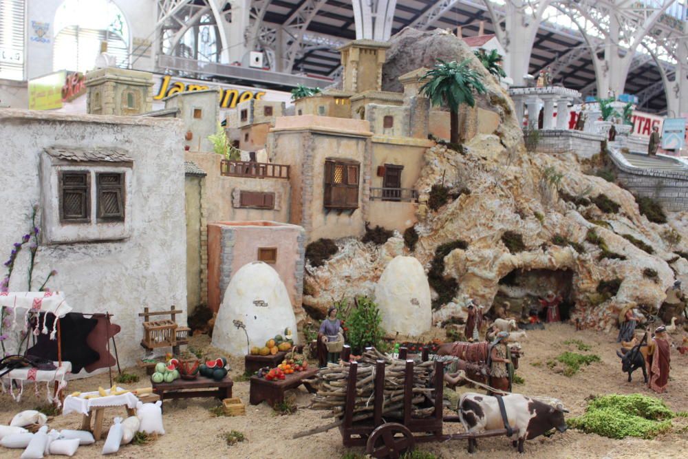 El belén del Mercado Central, al detalle