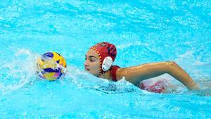 La jugadora del CN Sant Andreu, en un partido del Mundial de Fukuoka.