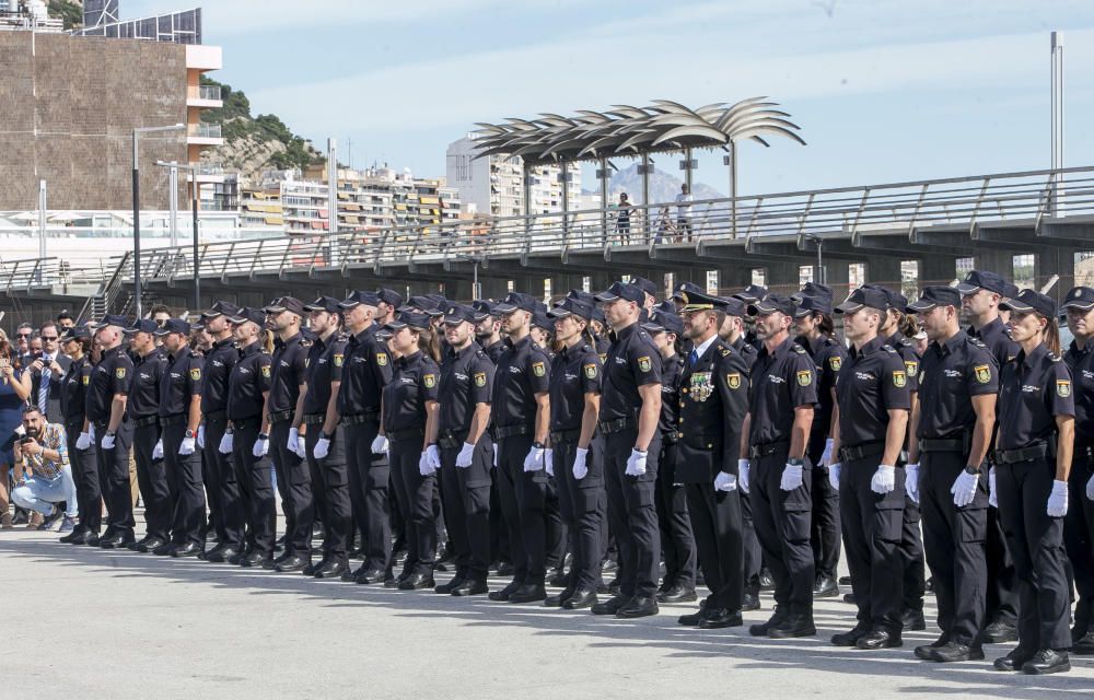 Un momento del acto de la Policía.