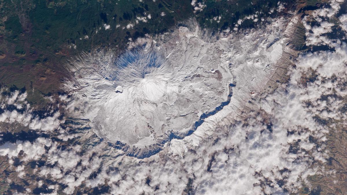 Imagen del Parque Nacional del Teide tomada este lunes 15 de diciembre por el satélite Sentinel-2.