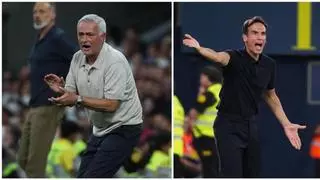 La batalla en los banquillos en el Real Madrid-Villarreal | Mourinho e Iñigo: duelo de estilos opuestos en el Bernabéu