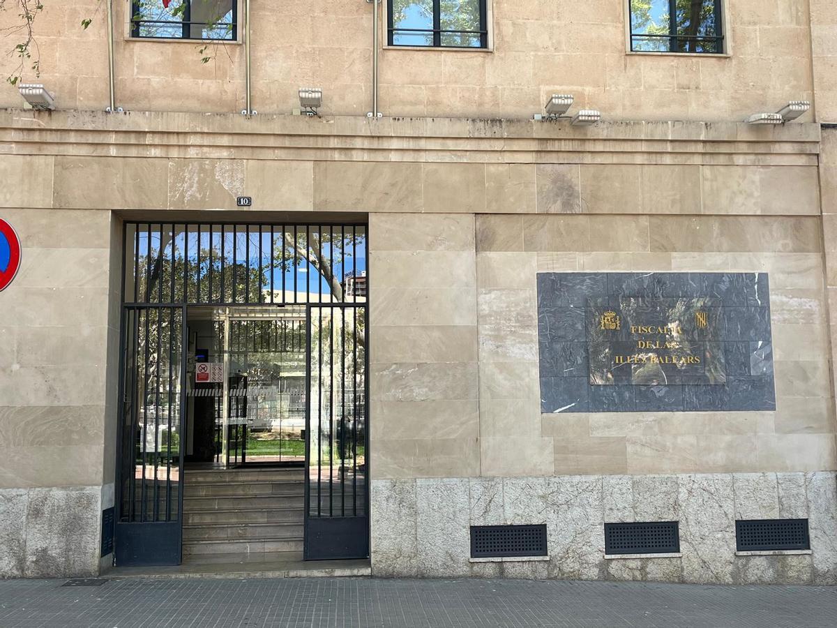 Fachada de la Fiscalía Superior de Baleares.
