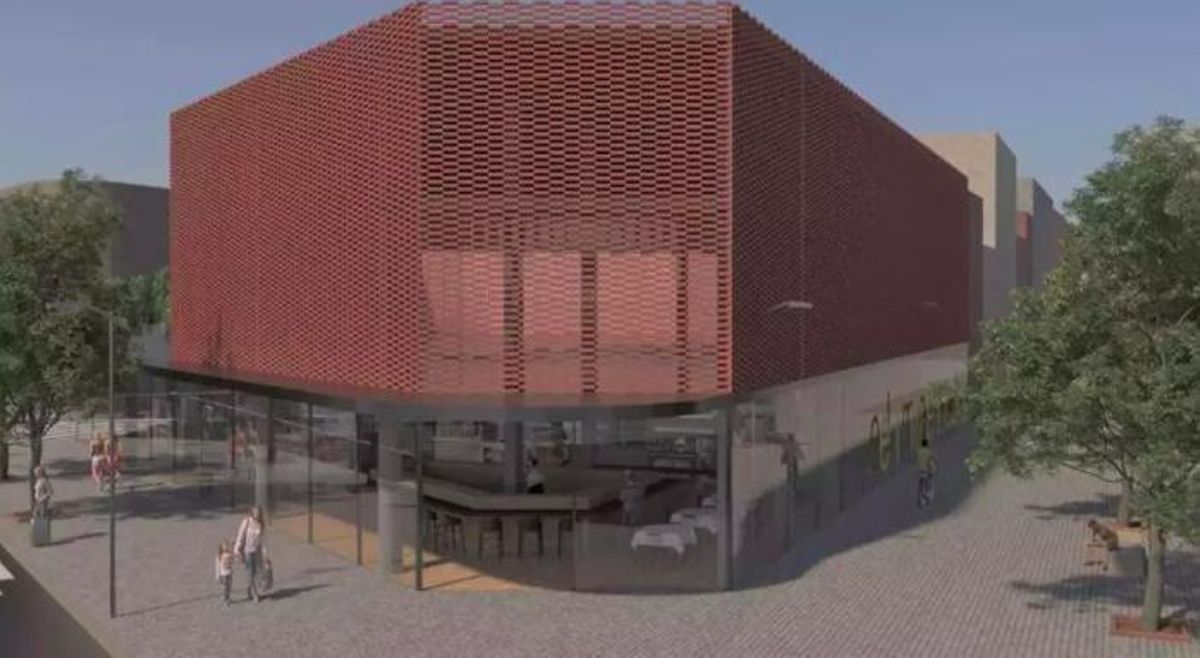Una imatge virtual de la reforma de l'actual Mercat Municipal.