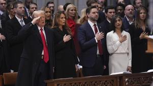 El presidente Trump inicia su segundo mandato con una misa en la catedral de Washington