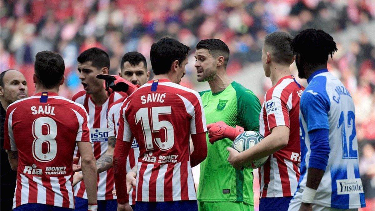 Pichu Cuéllar protagonizó una trifulca ant el Atlético de Madrid