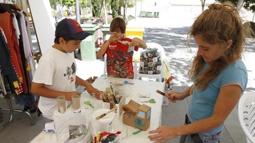 Entre las actividades hubo talleres para concienciar sobre el reciclaje.