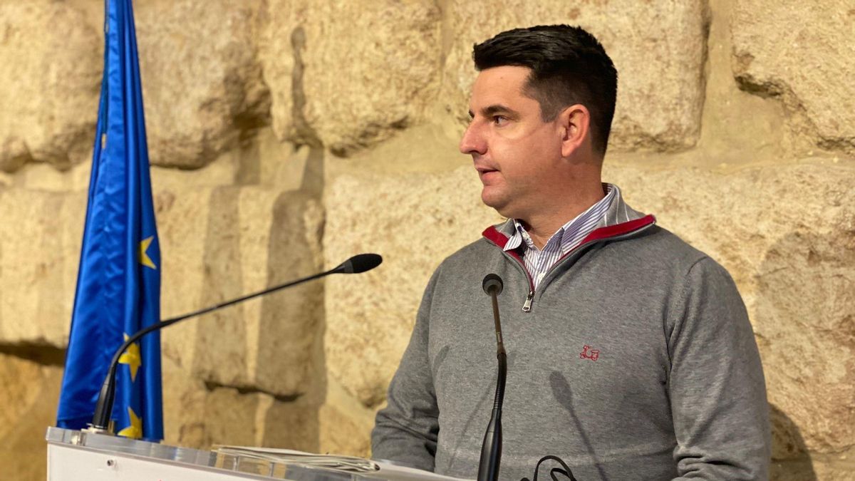 Pedro García, portavoz de IU en el Ayuntamiento de Córdoba, este martes.