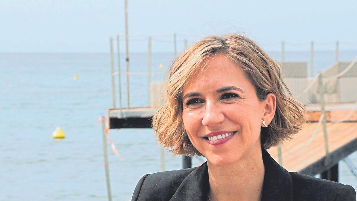 Aina Clotet, directora i actriu catalana que ahir va presentar a Canes el seu debut com a realitzadora.