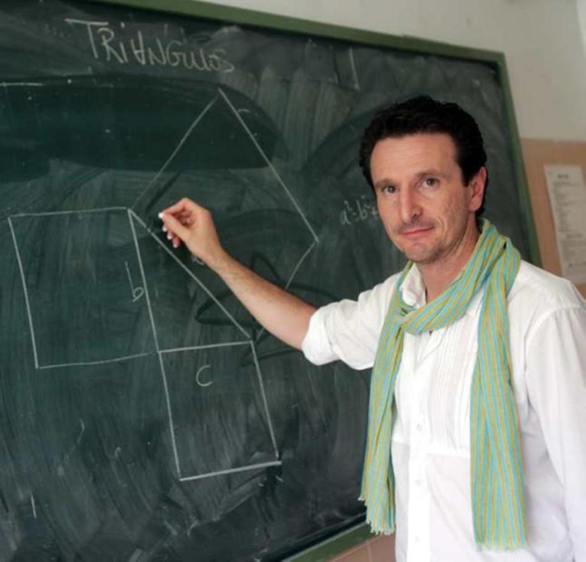 Israel Mercado, ayer en el IES Sixto Marco.