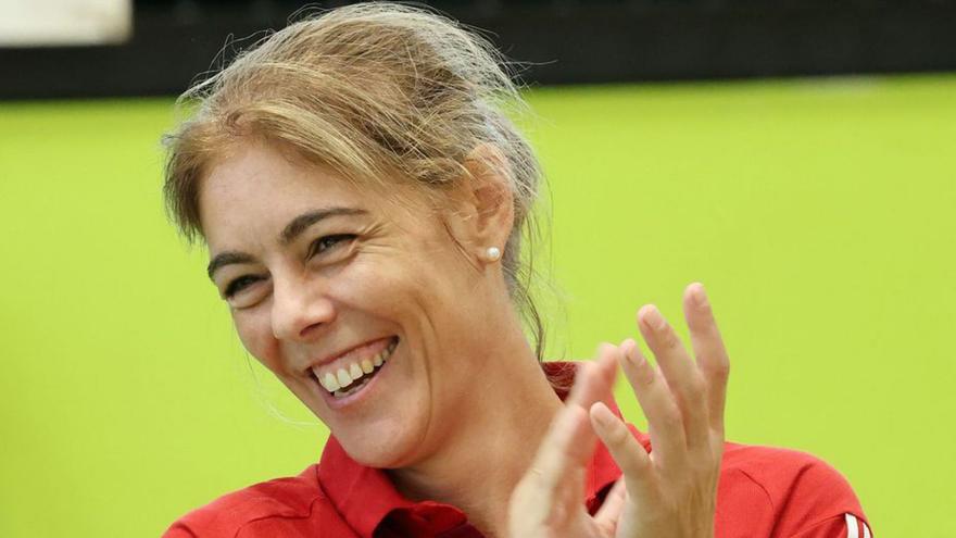 La entrenadora del Celta, Cristina Cantero. |  // MARTA G. BREA