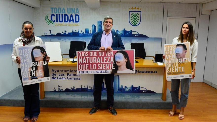 Carteles de la nueva campaña de sensibilización del Ayuntamiento capitalino