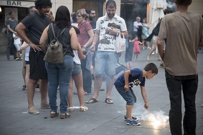 Revetlla Sense Petards a la plaça Major de Manresa