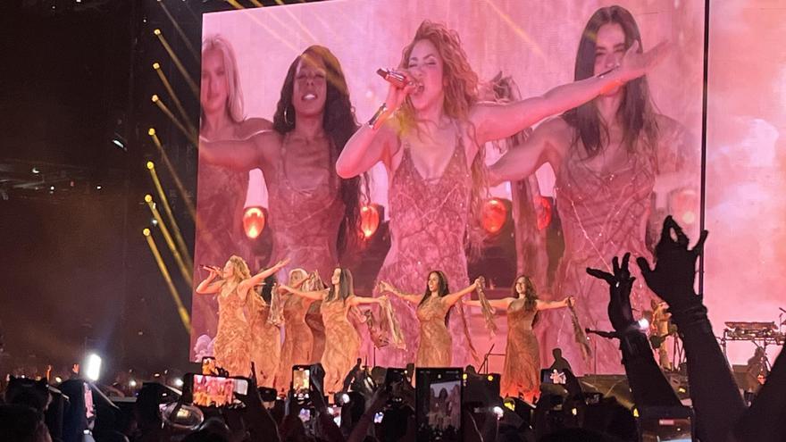 Shakira, durante su concierto en el MetLife Stadium de Nueva Jersey (EEUU), el pasado jueves