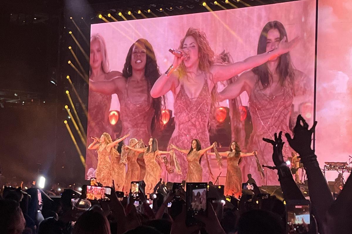 Shakira, durante su concierto en el MetLife Stadium de Nueva Jersey (EEUU), el pasado jueves