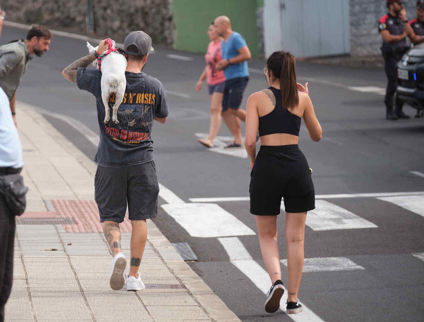 Reactivación del incendio en Santa Úrsula, en el norte de Tenerife