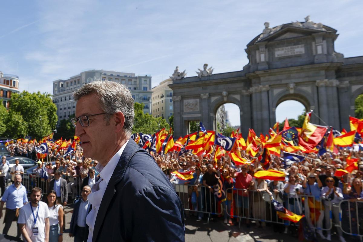 El PP sale de nuevo a la calle en Madrid en protesta contra Sánchez.