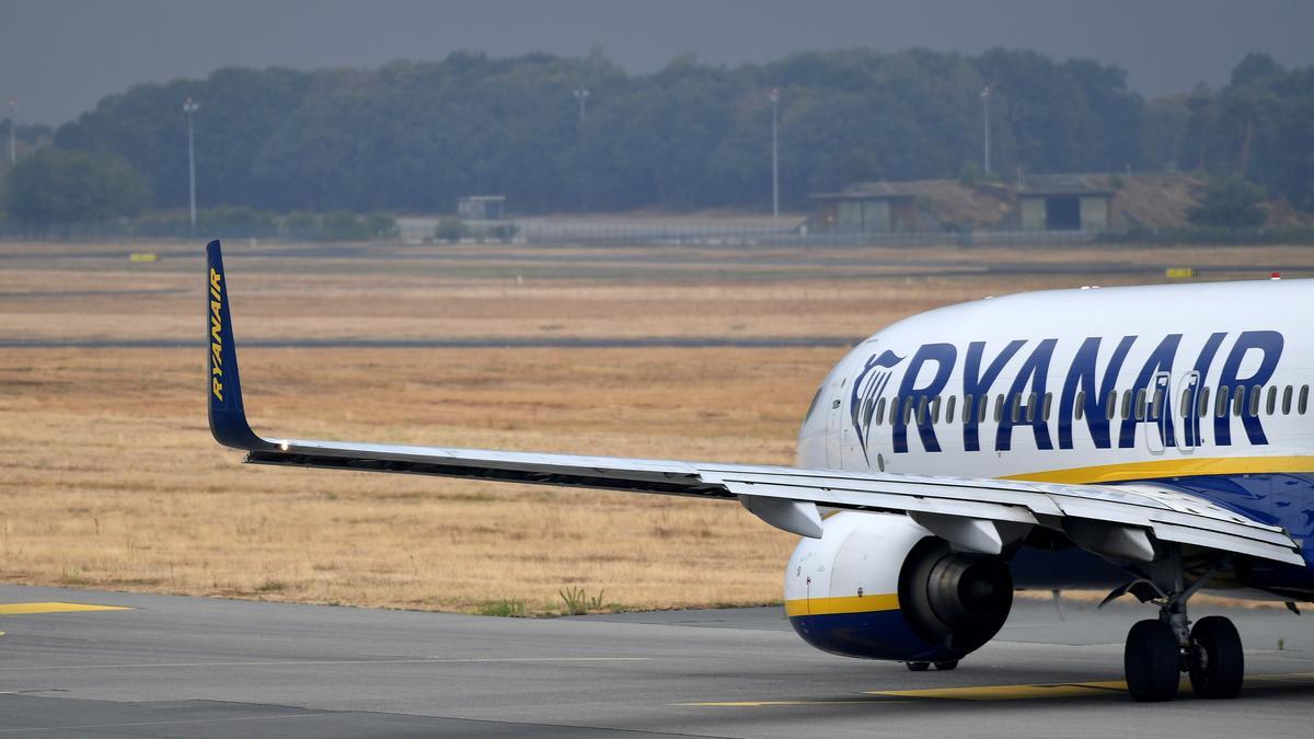 Un avión de Ryanair.