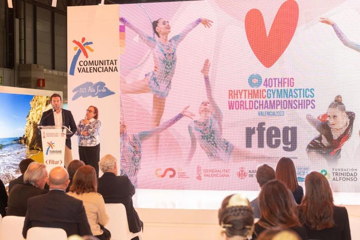 Presentación del Mundial de Gimnasia Rítmica en FITUR