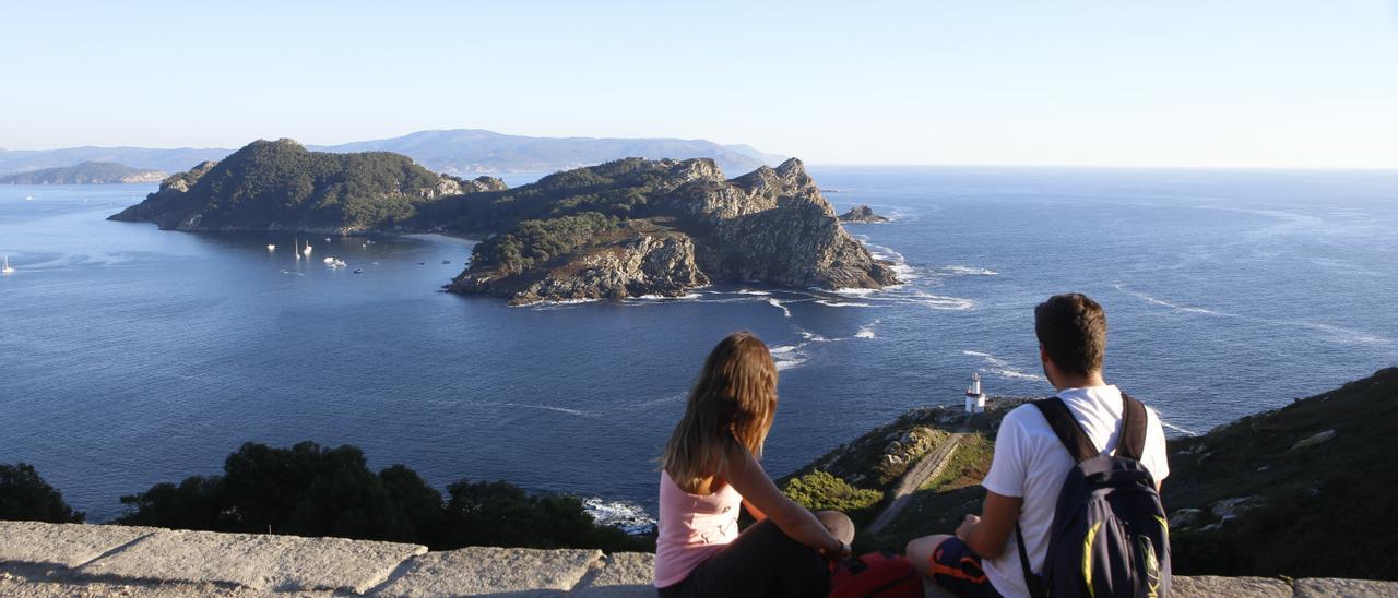 Vistas desde las islas Cíes