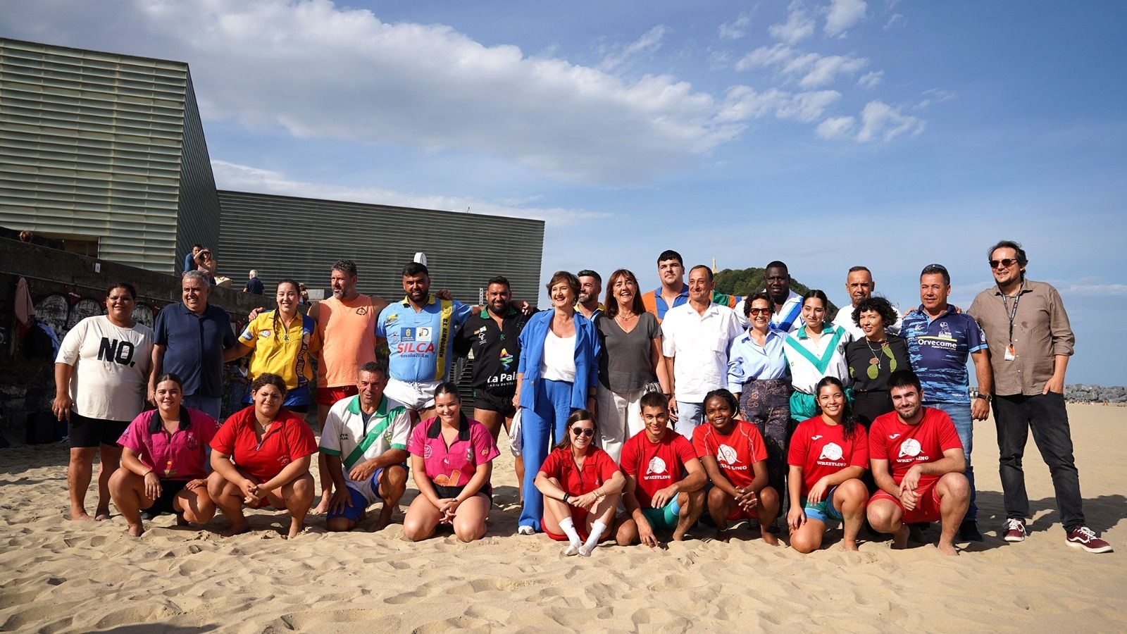 Exhibición de Lucha Canaria en el Festival Internacional de Cine de San Sebastián