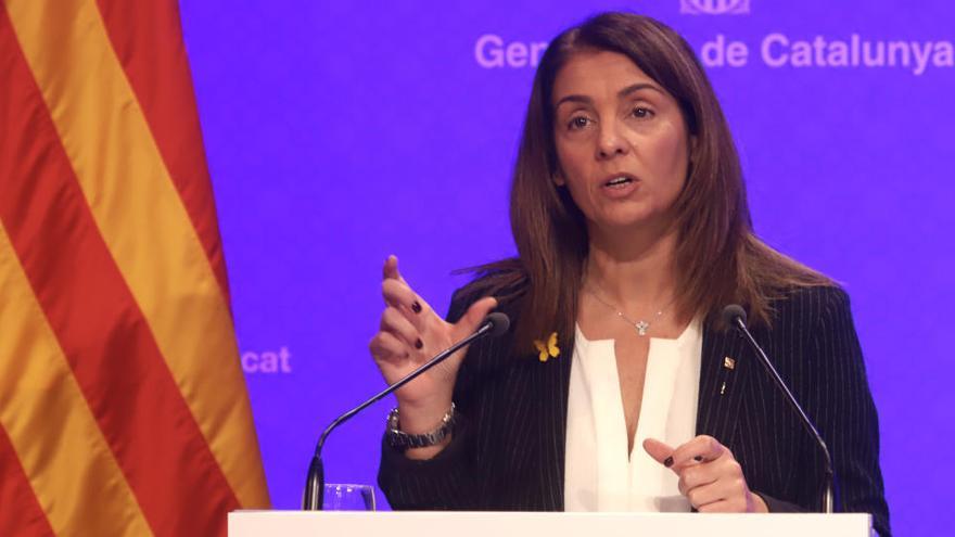 La portaveu del Govern i consellera de la Presidència, Meritxell Budó