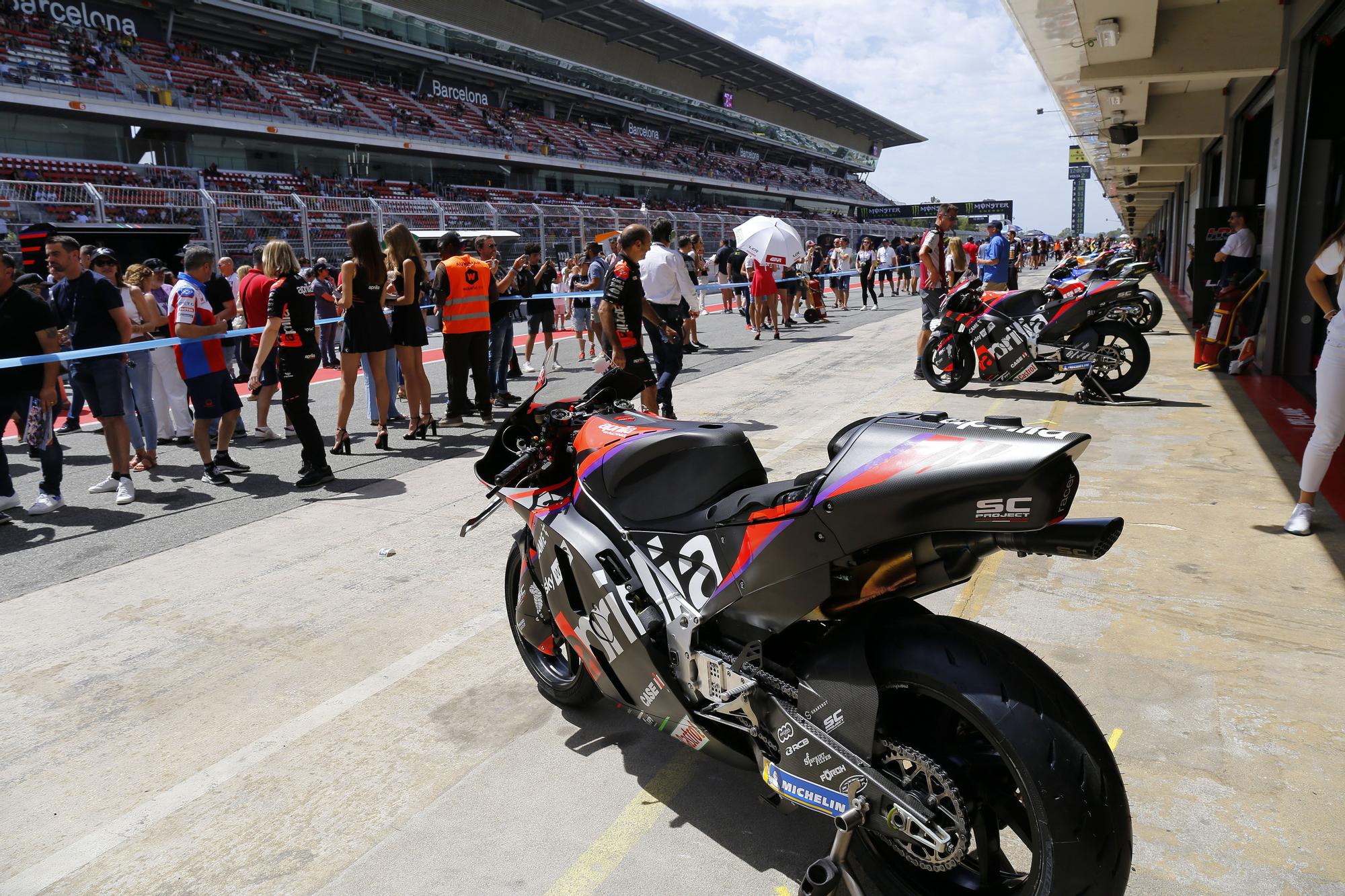 Els entrenaments de Moto GP a Montmeló