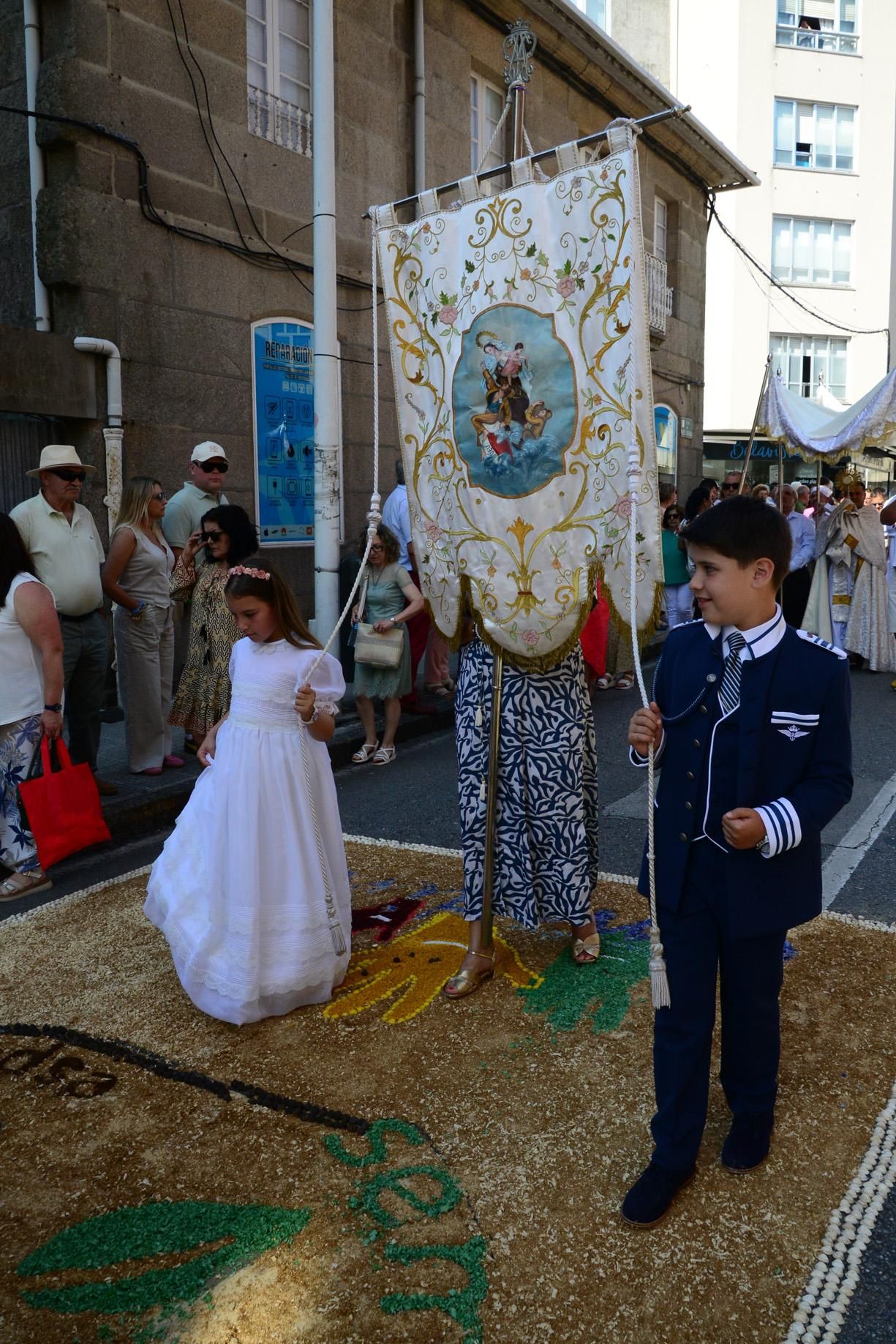 La procesión del Corpus en Bueu