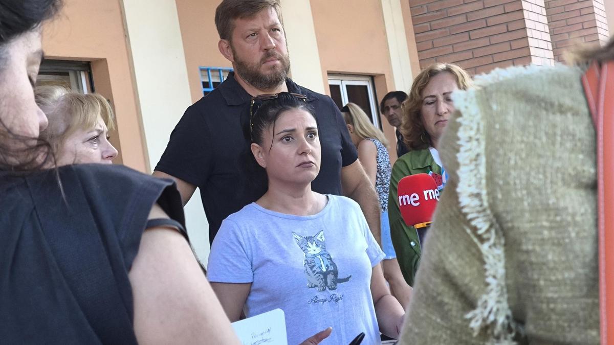 Monica Monedero acompañada por Nico Sguiglia, concejal del Ayuntamiento de Málaga.